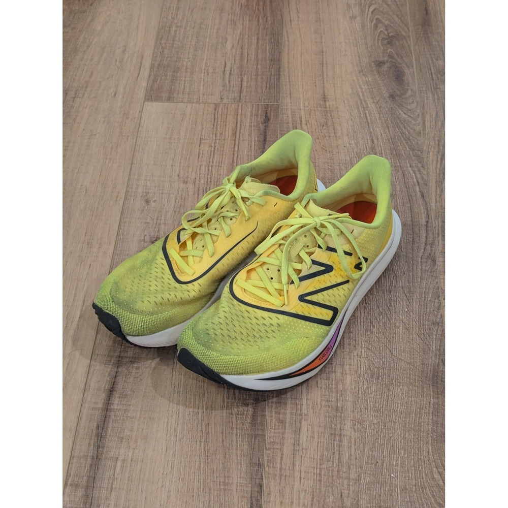 New Balance FuelCell Rebel v4 Running Shoes Yellow MFCXCP3 Mens 12